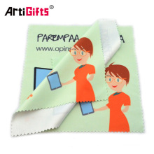 logo printed microfiber lens cleaning cloth